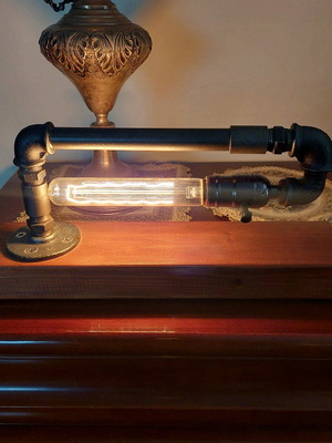Industrial Design desk lamp new with Edison bulb