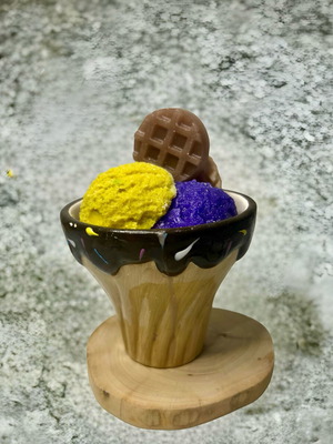 Ice cream candle new with 3 flavors and summer scents