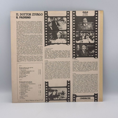 Various Il Dottor Zivago / Il Padrino vinyl record