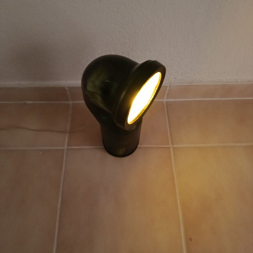 Handmade table lamp with unique lighting and 1m cable