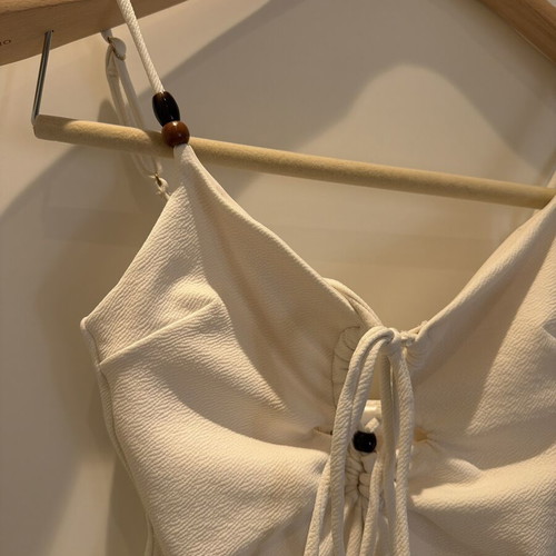 H&M white cream swimwear one piece size M like new