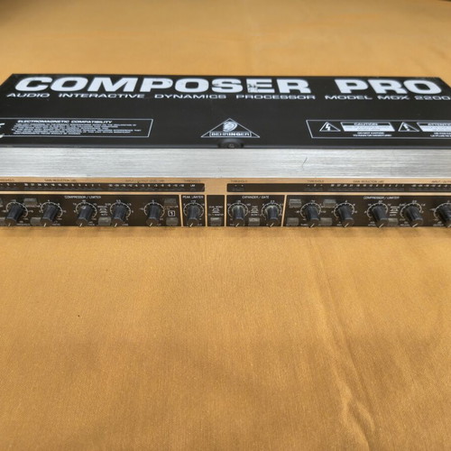 Behringer Composer Pro MDX 2200 dual-channel compressor limiter gate used