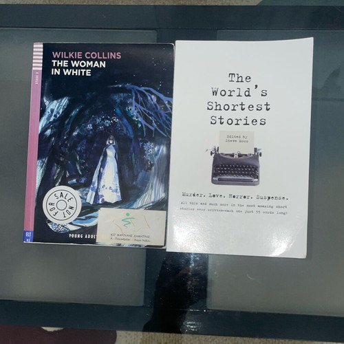 Classic literature set with The Woman in White and The World's Shortest Stories like new
