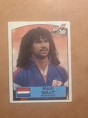 Panini Euro 88 Ruud Gullit sticker used, Netherlands Legend #227