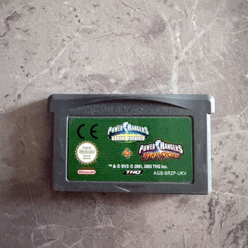 Power Rangers Time Force and Ninja Storm Nintendo Game Boy Advance game like new