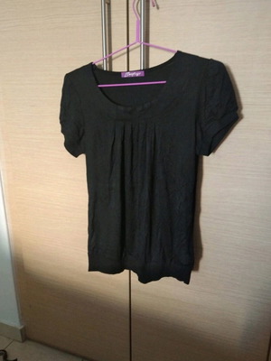 Balloon Sweet Age T-shirt size L new, black cotton and viscose