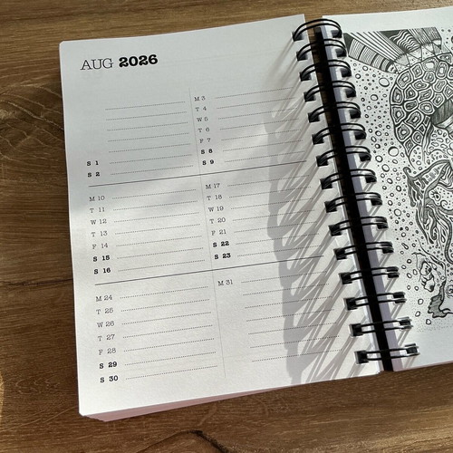 Illusions 2026 daily planner new, handmade