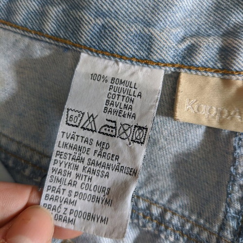 Denim women skirt used, size 36, blue
