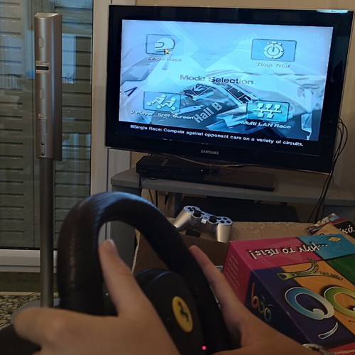 Thrustmaster Ferrari GT racing wheel for PlayStation 2 and PC