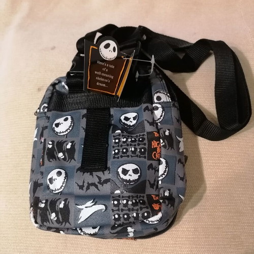 Nightmare Before Christmas Jack Crossbones shoulder bag new white gray