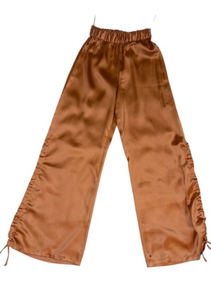 On Line satin wide length pant S