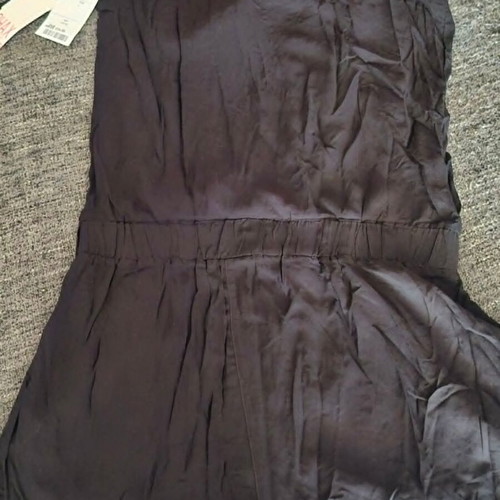 Playsuit black new with cream embroidery, adjustable straps, size M
