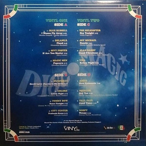 The Best Of Italo Disco Magic Vol. 2 double clear blue vinyl