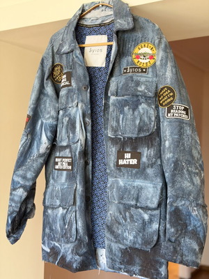 Áyios Athens Statement Jacket Blue Large like new