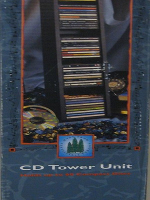 Ξύλινη θήκη Memorex Tower για 60 CD καινούργια