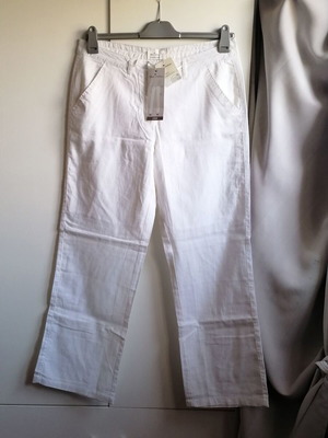 Blue Motion women's pants linen cotton XL new with tag white
