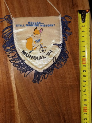 Football pennants used vintage Greece Mundial 94, Apollon, ASAED