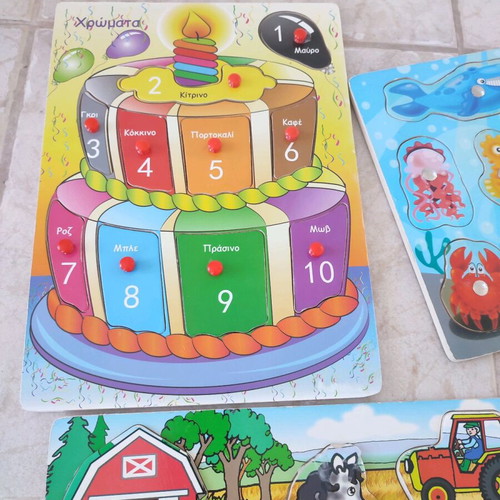 Baby puzzles used, set of 3 from Jumpo