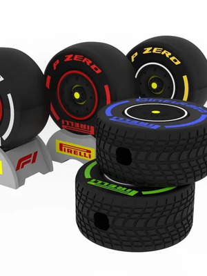 AirPods Case in F1 Pirelli P ZERO Tire Shape new