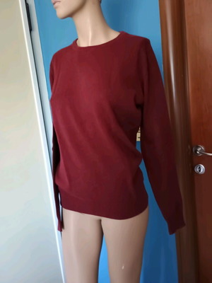 Cotton pullover used, red, size S