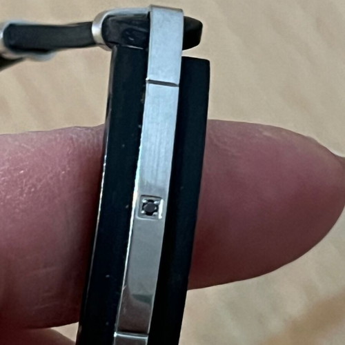 Comete men's bracelet like new, black and silver