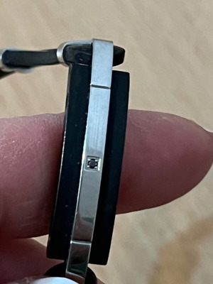 Comete men's bracelet like new, black and silver