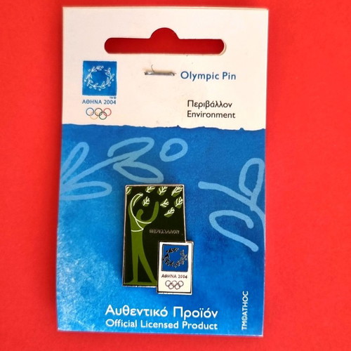 Olympic pins Athens 2004 set of 3, new, Environment series