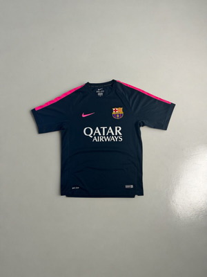 Nike FC Barcelona Vintage Y2K 2014-2015 Training T-shirt Obsidian Pink like new
