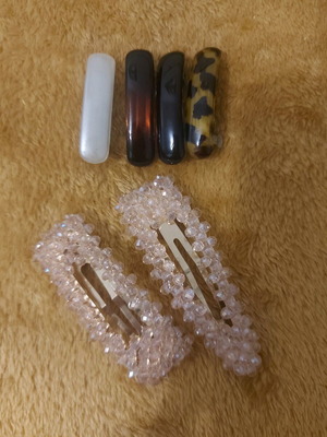 Hair Clips new, set of 6 pieces