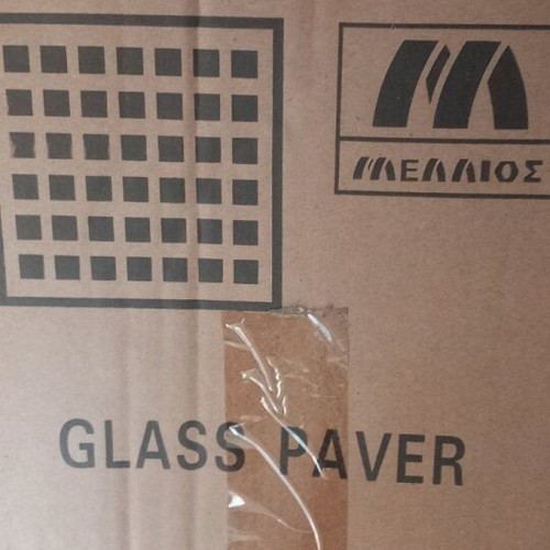 Sidewalk glass tiles used, pack of 4 pieces 25x25 cm