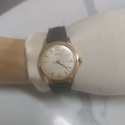Felca Vintage Men's Wristwatch Used, 40-60s, Manual Winding