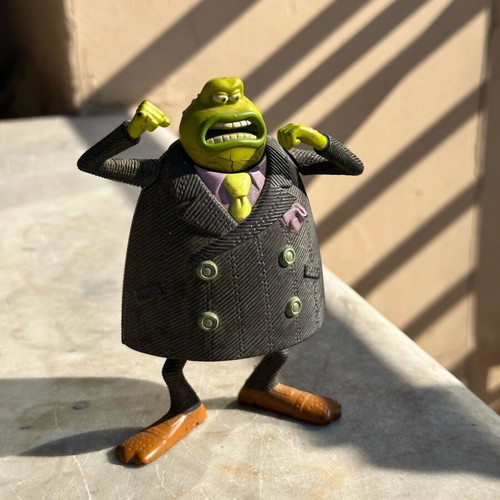 Le Frog collectible figure used from Flushed Away movie Mattel 2006