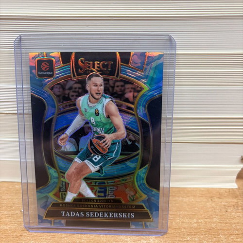 Tadas Sedekerskis 2025-26 Select EuroLeague Concourse Camo Prizm card new
