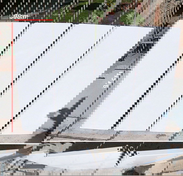 25 Μεταλλικά Ράφια 30x97εκ για τοποθέτηση σε τοίχο με ράγες και βραχίονες ή σε γόνδολα ! ΕΥΚΑΙΡΙΑ !!