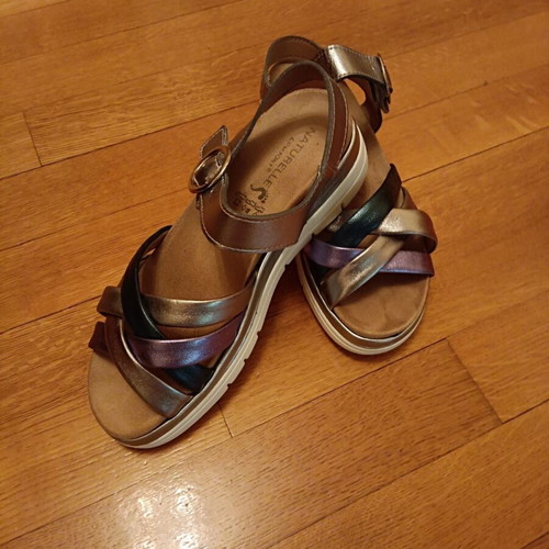 Naturelle multicolor anatomical sandals new, size 40