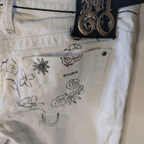 Miss Sixty women's slim white low-rise jeans like new, size S