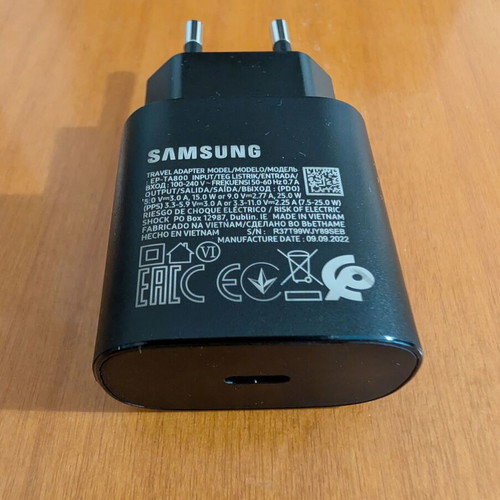 Samsung 25W Super Fast Charger EP-TA800 like new, Type-C