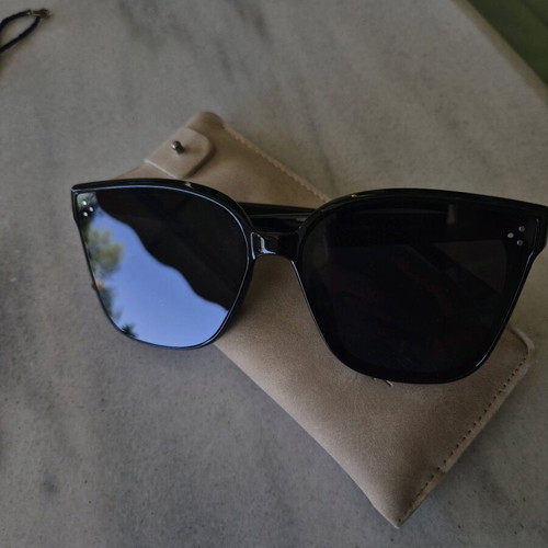 Sunglasses new with dark green acetate frame and UV400 protection