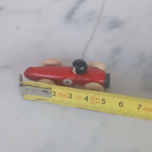 Wooden Formula One miniature with magnet