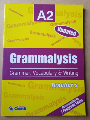 Grammalysis A2 Teacher's book like new, grammar, vocabulary and writing
