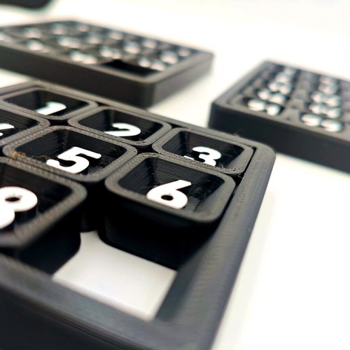 Number puzzle set new, 3d printed from esun pla+ material