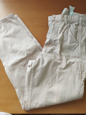 Zara pants used, size 36, beige and pink