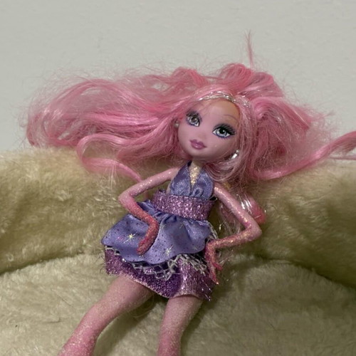 Barbie A Fashion Fairytale Flairies Glim'R used doll with loose leg joints
