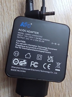 Φορτιστής Lenovo Q46EV-200002250 σαν καινούργιο 20V 2.25A 45W