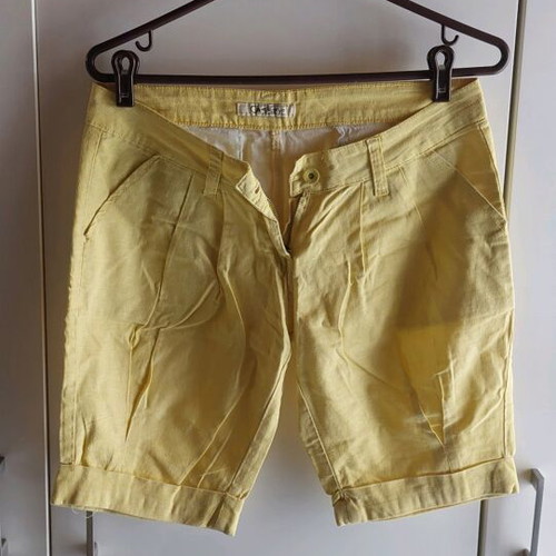 Women's bermuda shorts used, yellow, size S 36 8