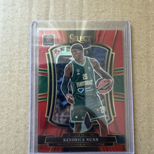 Panini Select EuroLeague Premier Level Kendrick Nunn card like new Panathinaikos