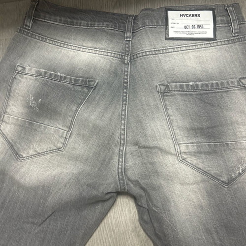 Men's gray denim shorts like new, size 34