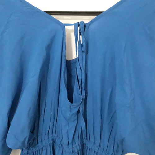 Plus Size φόρεμα μπλέ γυναικείο XXL καινούργιο, μακρύ με λάστιχο στη μέση