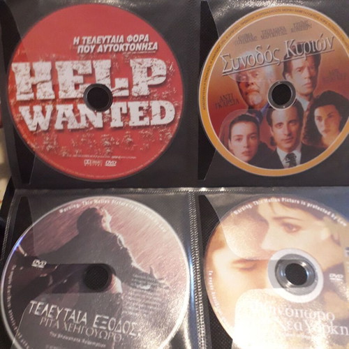 DVD collection like new, 150 discs with movies and documentaries