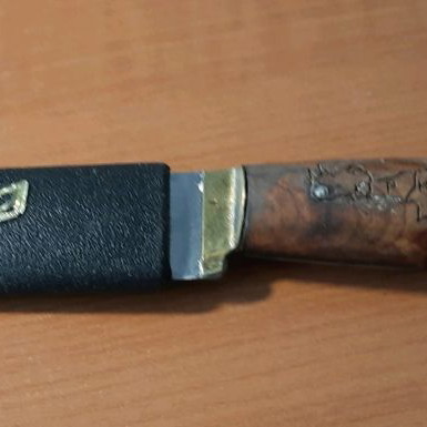 Traditional knife from Crete new with mantinades